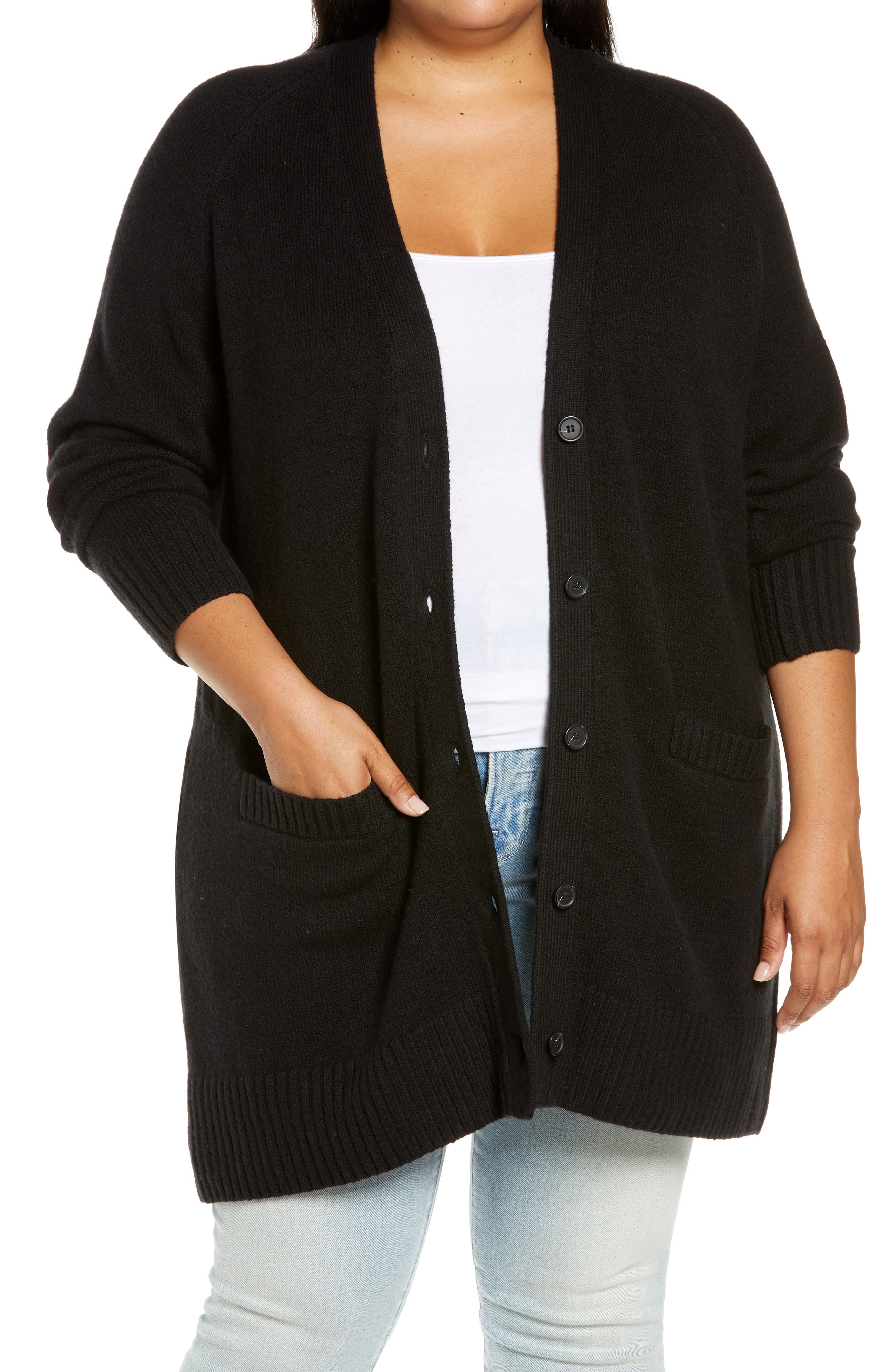 plus size button up cardigan