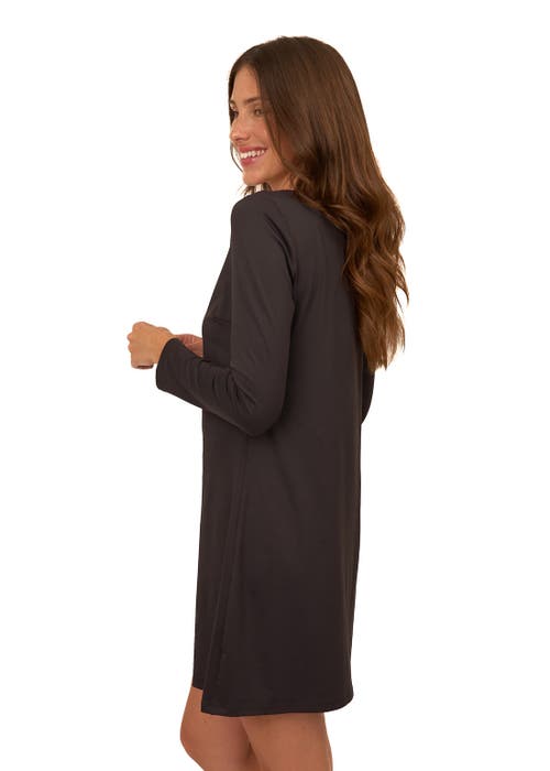 Shop Cabana Life Black/gold Metallic Keyhole Dress