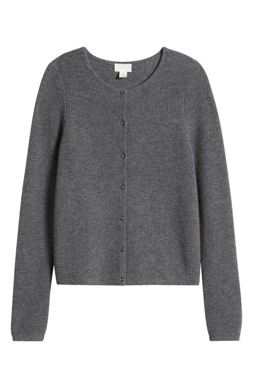 Shop Caslonr Caslon(r) Wool & Cashmere Cardigan In Grey Dark Heather