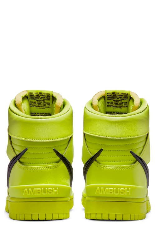 Nike X Ambush® Dunk High Flash Lime Basketball Sneaker In Atomic Green/black/lime