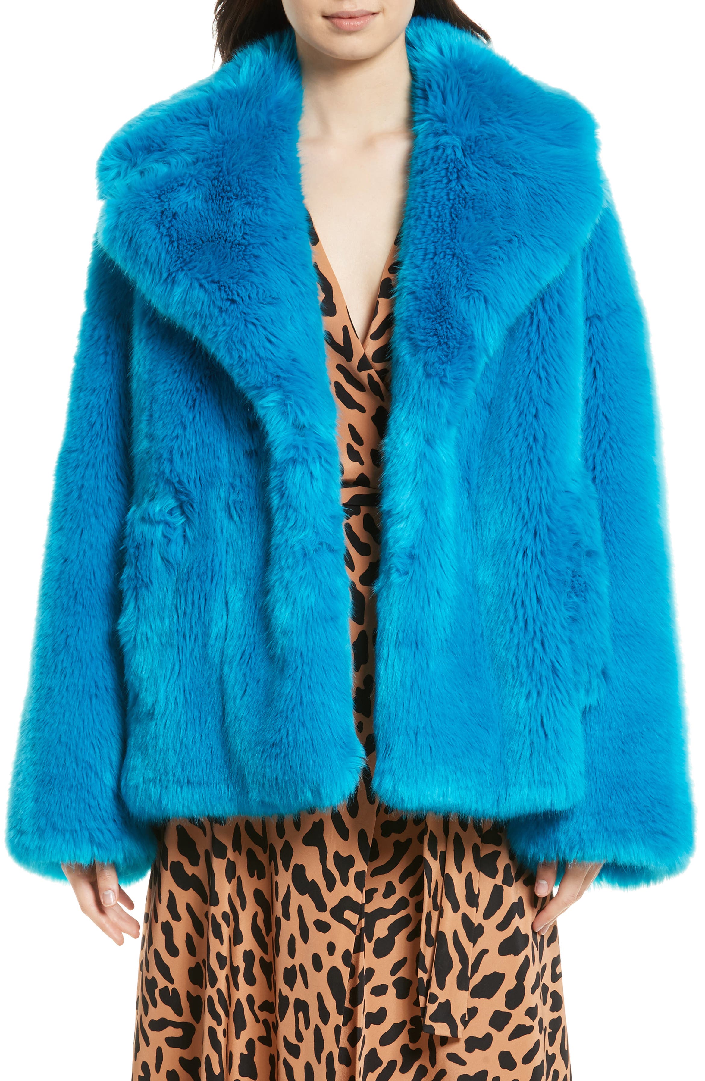 Diane von Furstenberg Faux Fur Jacket | Nordstrom