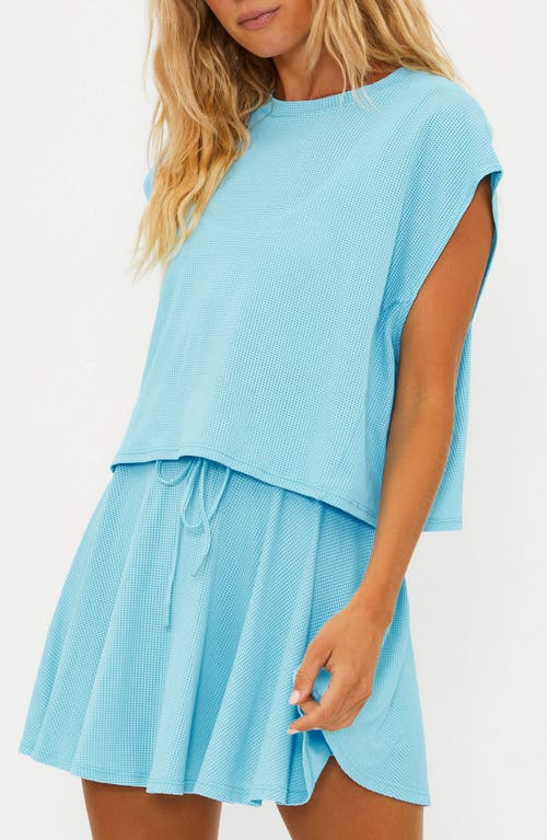 Beach Riot Dolman Sleeve Mesh T-shirt In Blueberry Ice
