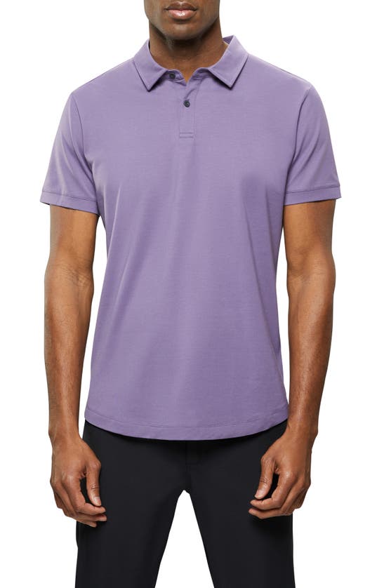 Cuts Trim Fit Cotton Blend Polo In Peak