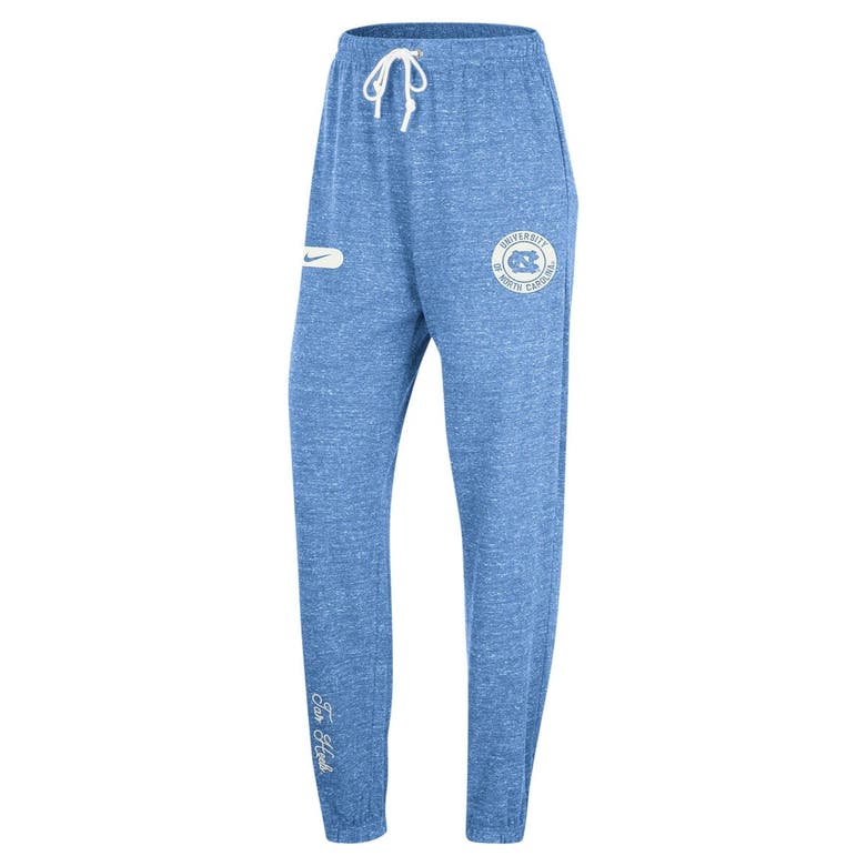 Shop Nike Carolina Blue North Carolina Tar Heels Gym Vintage Multi-hit Jogger Pants In Light Blue