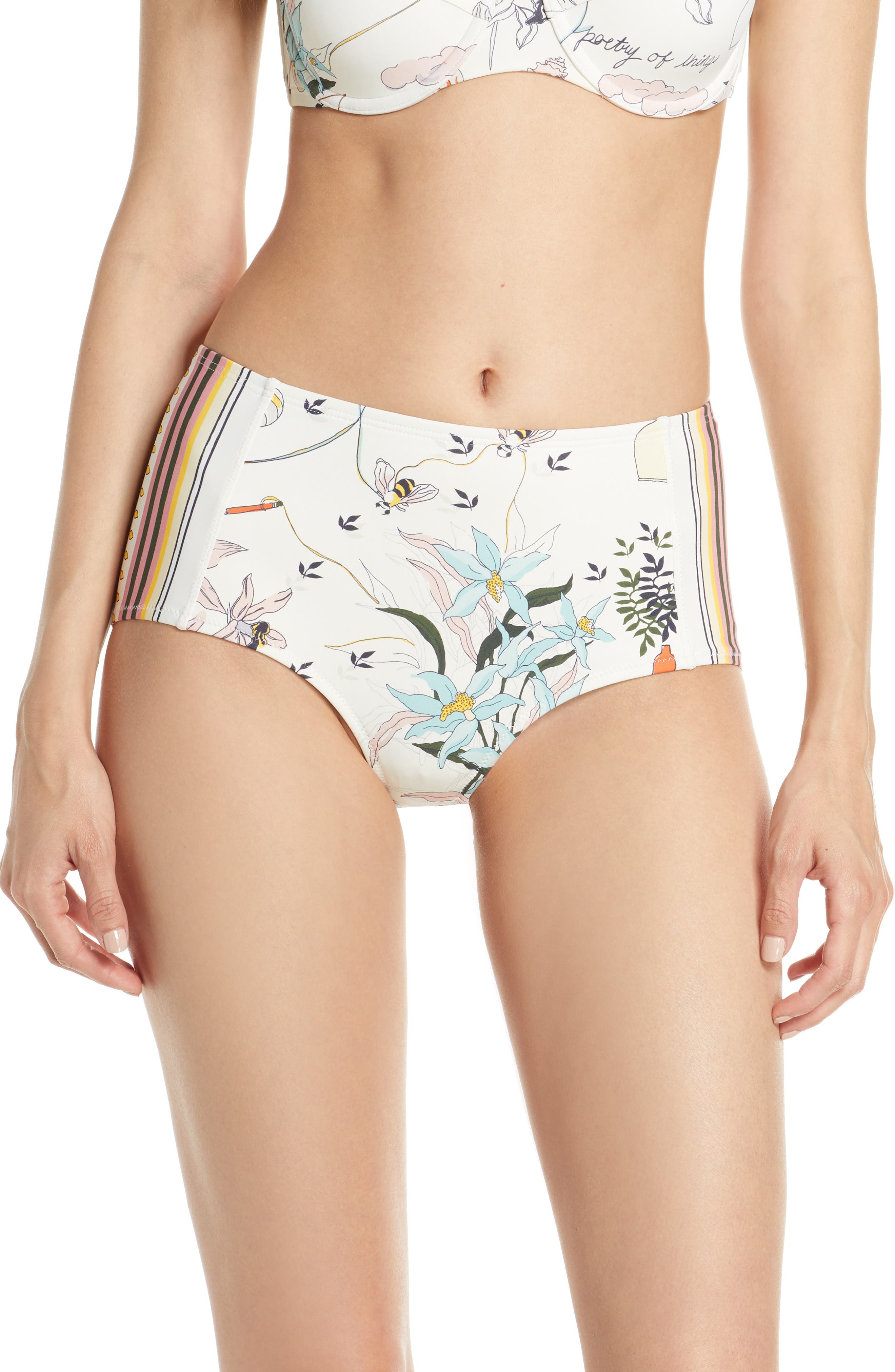 Tory Burch High Waist Bikini Bottoms