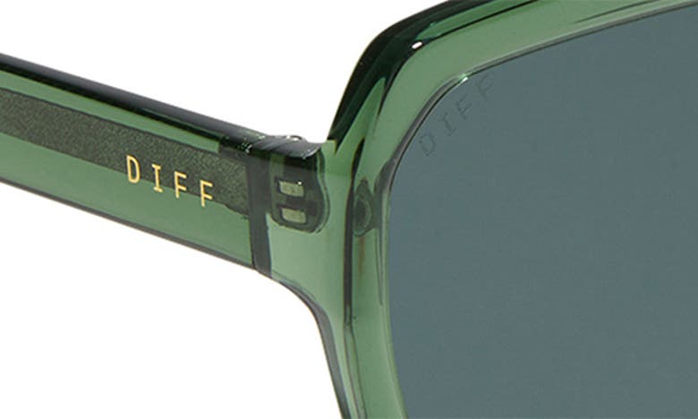 Shop Diff Sloane 54mm Square Sunglasses In Sage Crystal / G15