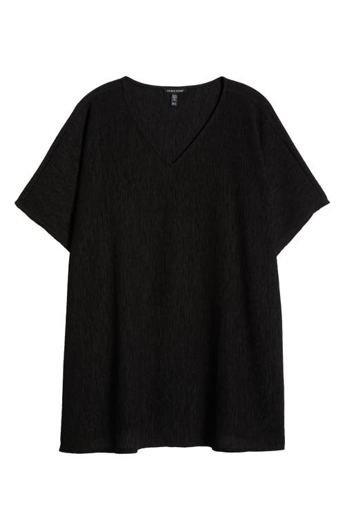 Shop Eileen Fisher V-neck Tunic Top In Black