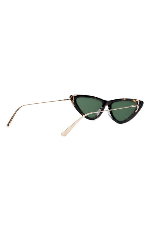 Shop Dior Miss B4u 55mm Cat Eye Sunglasses In Dark Havana/green