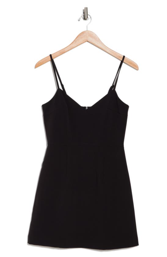 French Connection Whisper V-neck Minidress In Black