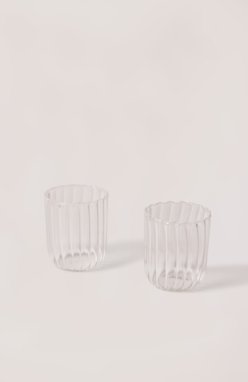 Fleck Kira Short Tumblers In Clear
