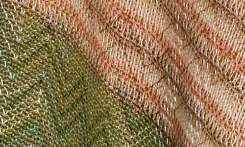 Vince Camuto Colorblock Lurex Topper In Olive