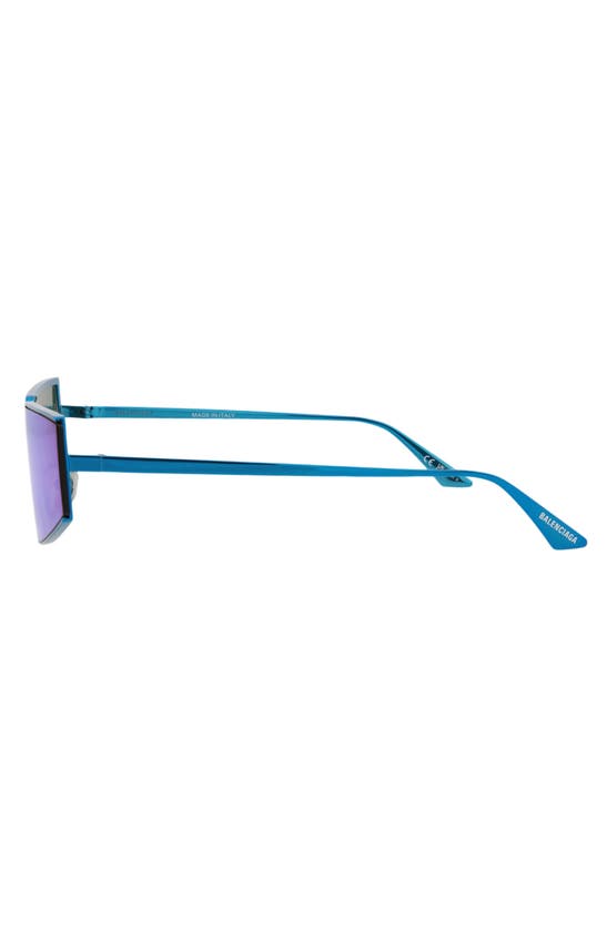 Shop Balenciaga 99mm Novelty Sunglasses In Light Blue