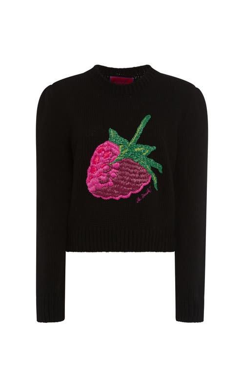 La Doublej Embroidered Lampone Sweater In Black