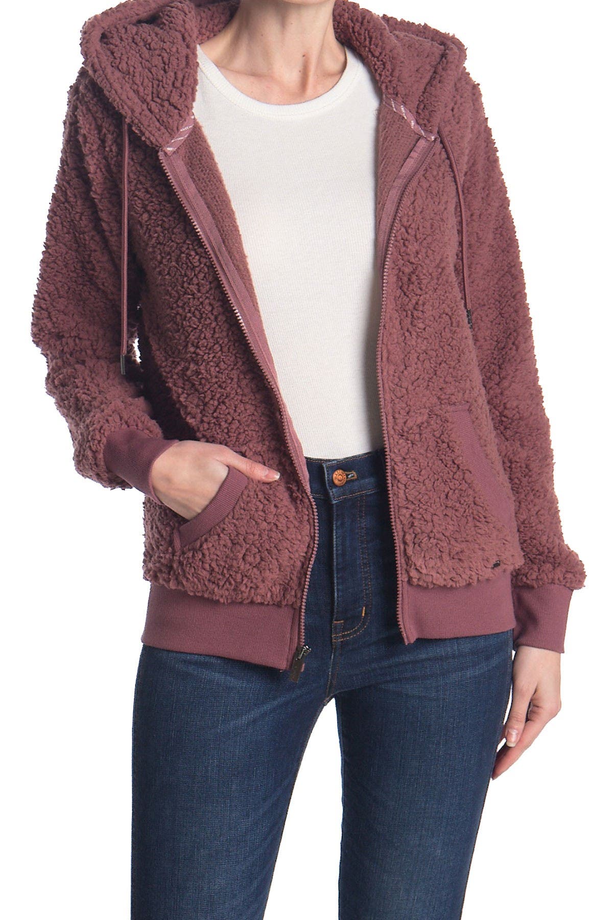 teddy fleece bomber jacket