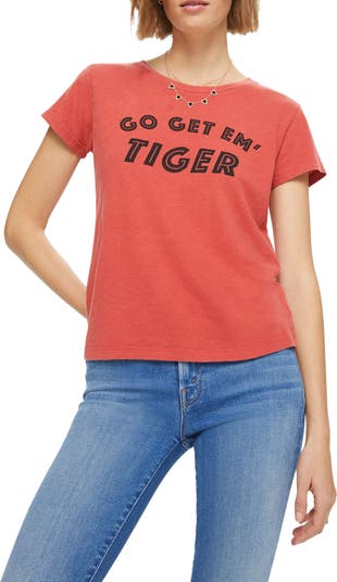 MOTHER The Boxie Goodie Goodie Tiger Cotton Graphic T-Shirt