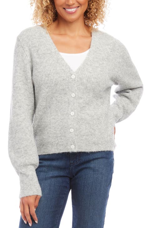 Women's Grey Cardigan Sweaters
