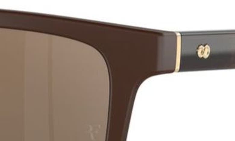 Shop Oliver Peoples Roger Federer 52mm Rectangular Sunglasses In Beige