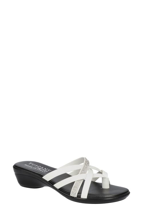 TUSCANY by Easy Street Aldina Sandal in White