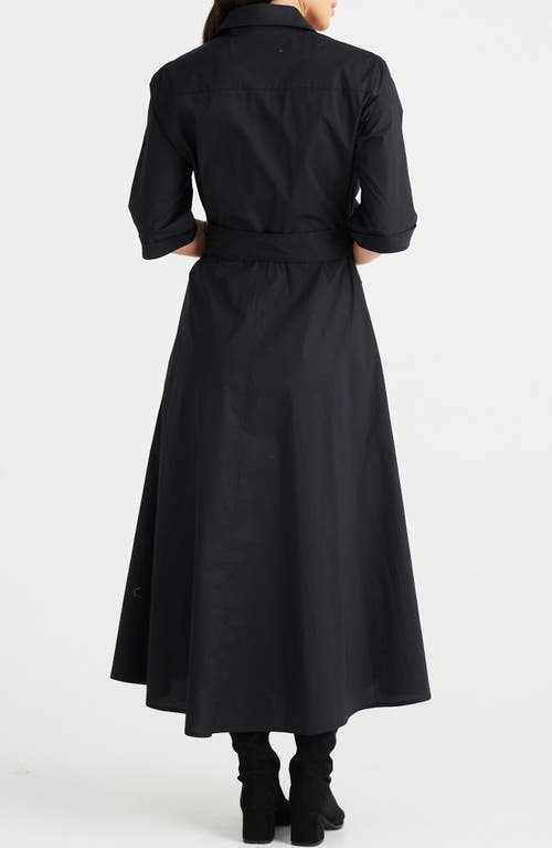 BRAVE + TRUE BRAVE+TRUE ROSSELLINI PLEATED COTTON SHIRTDRESS