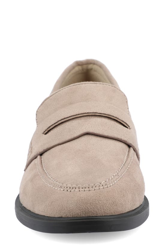 Journee Collection Raichel Penny Loafer In Stone