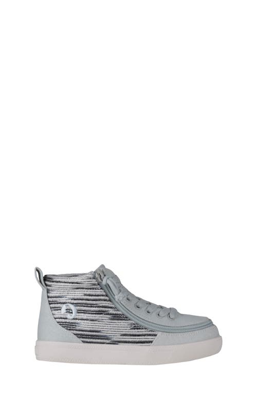 Billy Footwear Kids' Classic D|r High Top Sneaker In Silver Streak