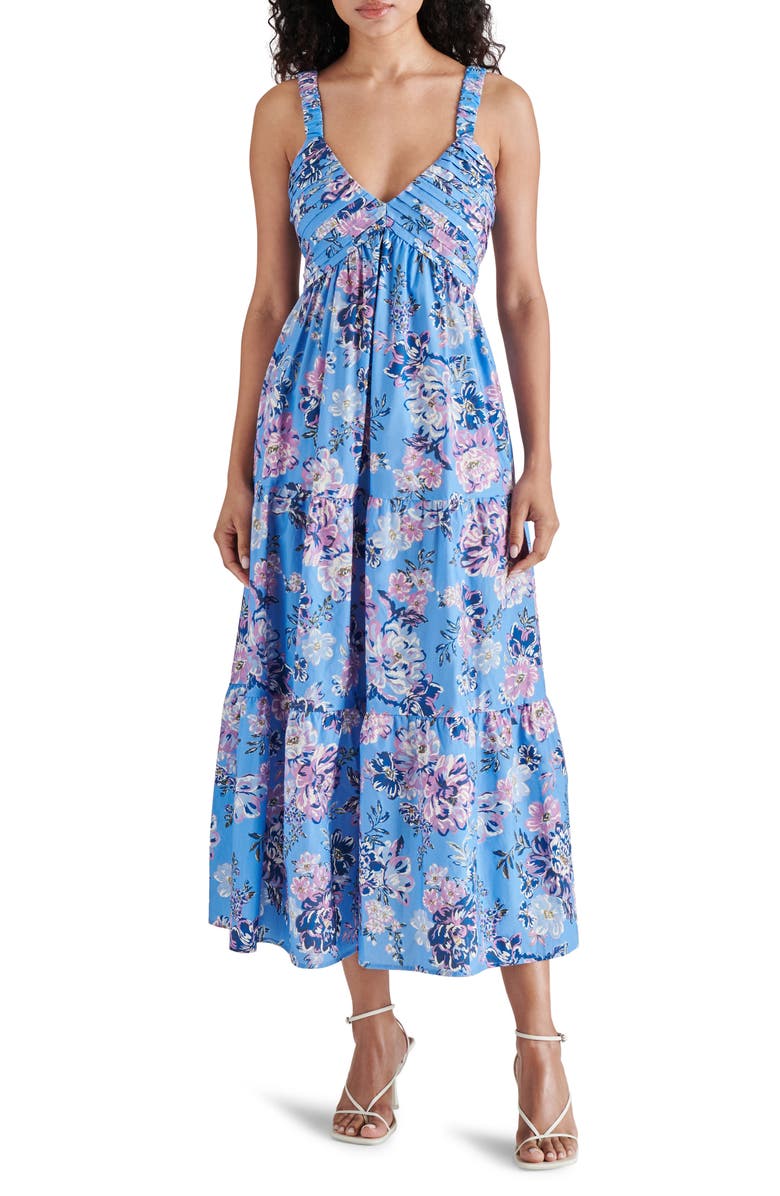 Steve Madden Eliora Floral Tiered Cotton Sundress | Nordstrom