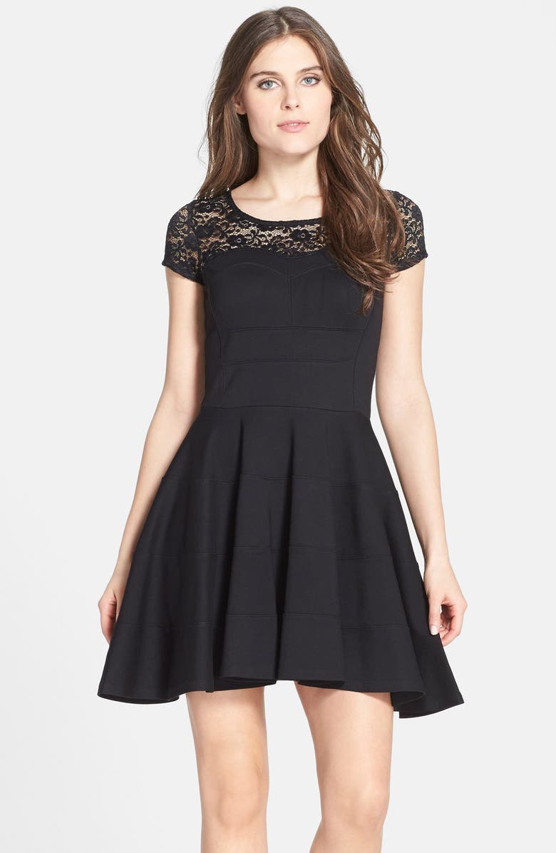 Felicity & Coco Ponte Knit Fit & Flare Dress (Nordstrom Exclusive ...