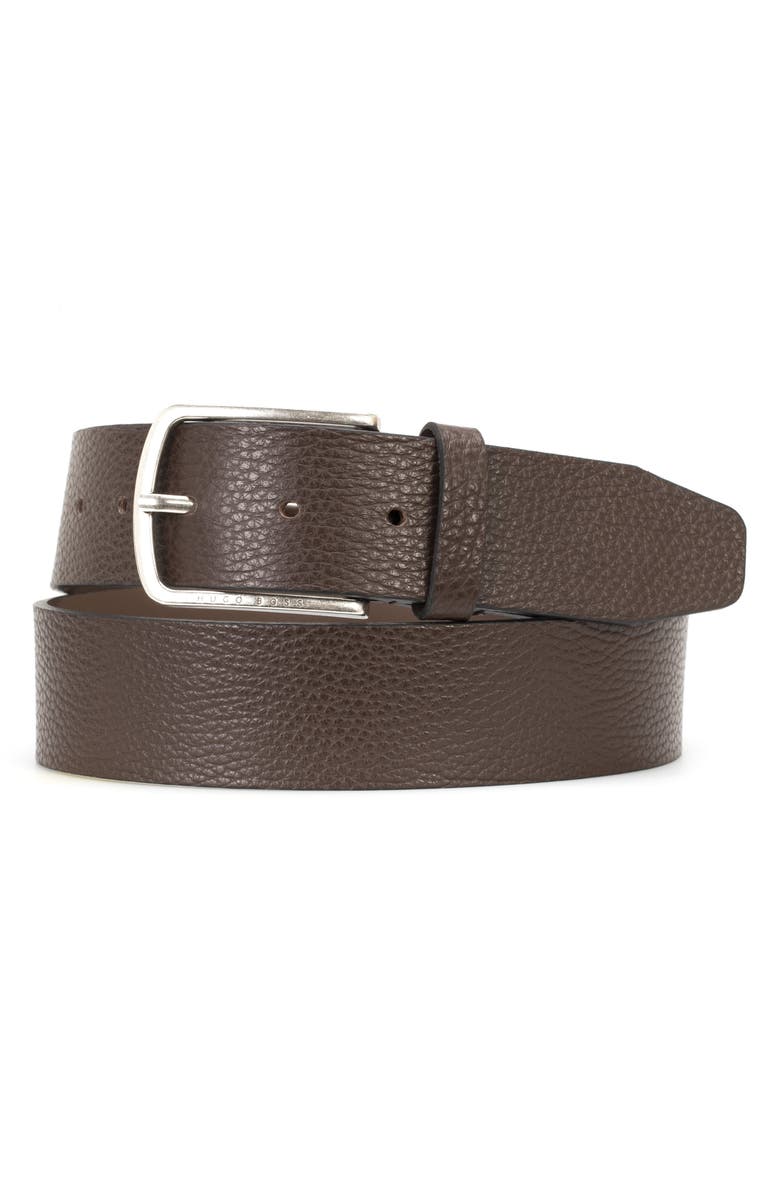 HUGO Sanders Calfskin Leather Belt | Nordstrom