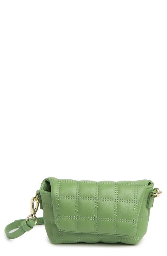 Madden Girl Quilted Mini Crossbody Bag In Sage
