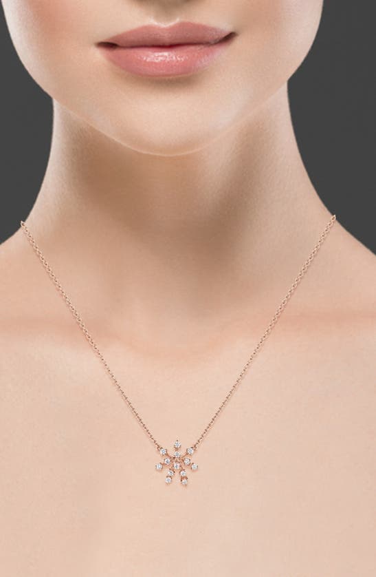 Shop Hueb Luminus Diamond Pendant Necklace In Pink Gold