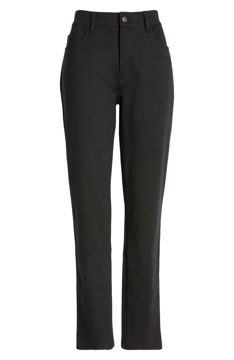 Eileen Fisher High Waist Ponte Knit Slim Fit Jeans | Nordstrom