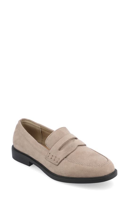 Journee Collection Raichel Penny Loafer In Stone