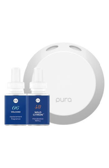 Pura X Capri Blue  4 Smart Fragrance Diffuser Set In White Multi