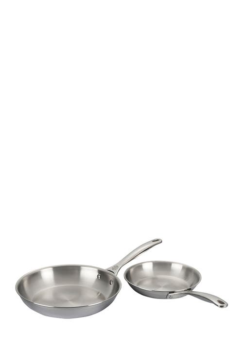 Le Creuset 2-piece Fry Pan Set In Stainless Steel