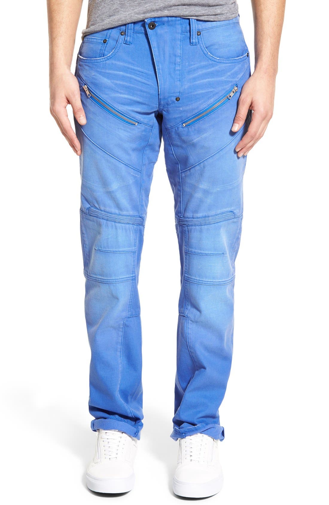 PRPS 'Barracuda' Straight Leg Moto Jeans (Una) | Nordstrom