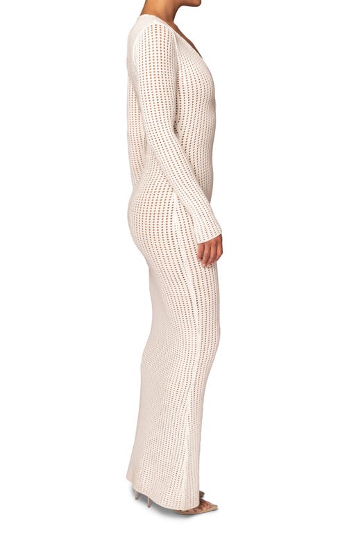 Shop Jluxlabel Sol Long Sleeve Sweater Dress In White