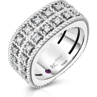 Roberto Coin Byzantine Double Row Diamond Ring