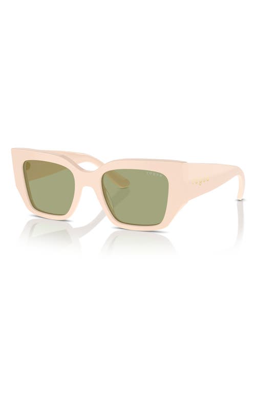 Shop Vogue 51mm Irregular Sunglasses In Beige