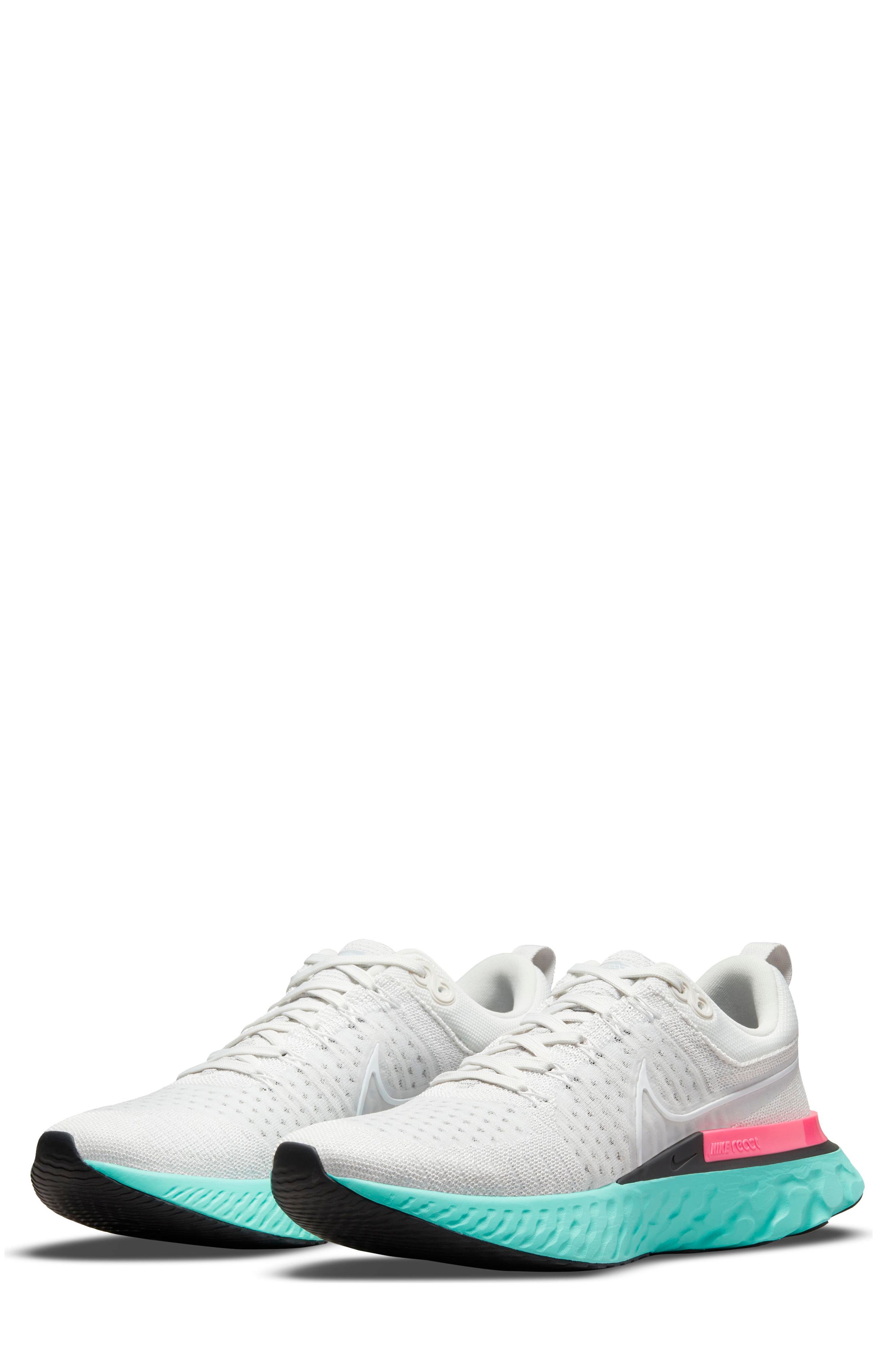 UPC 195237000326 product image for Nike React Infinity Run Flyknit 2 Running Shoe in Platinum Tint/White at Nordstr | upcitemdb.com