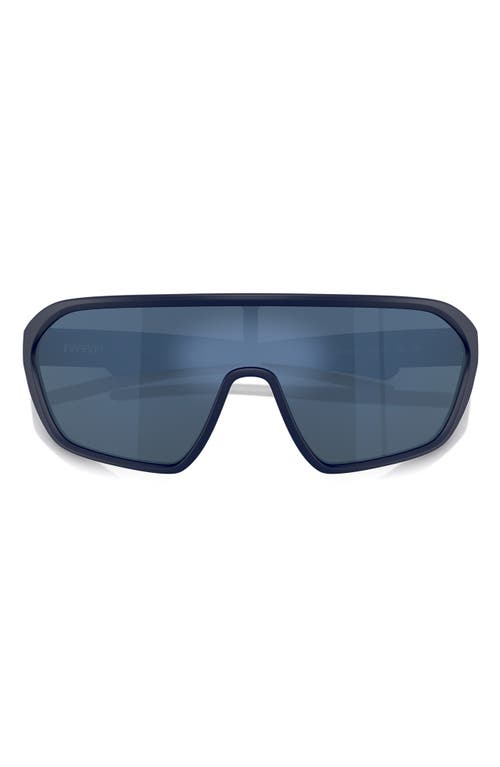 Scuderia Ferrari 42mm Mirrored Pillow Sunglasses In Matte Blue