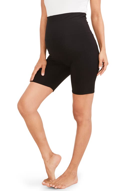 The Ultimate Over the Bump Maternity Bike Shorts in Black