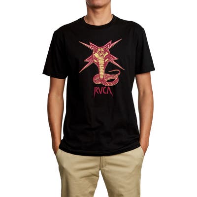 Rvca Strike Graphic T-Shirt, Black