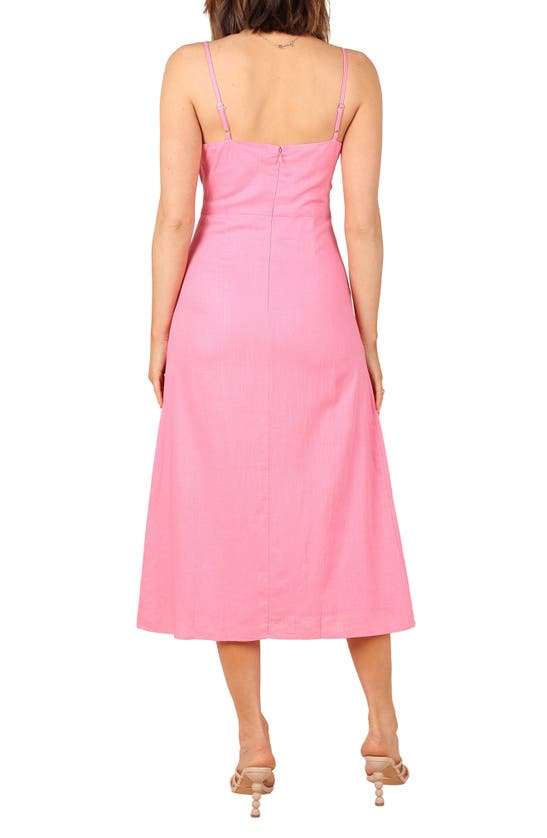 Petal And Pup Petal & Pup Krystal Side Slit Sleeveless Midi Dress In Pink