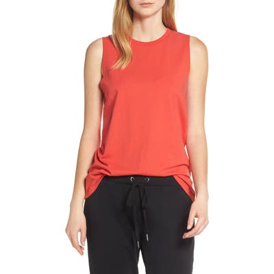 Richer Poorer Muscle Tank, Red