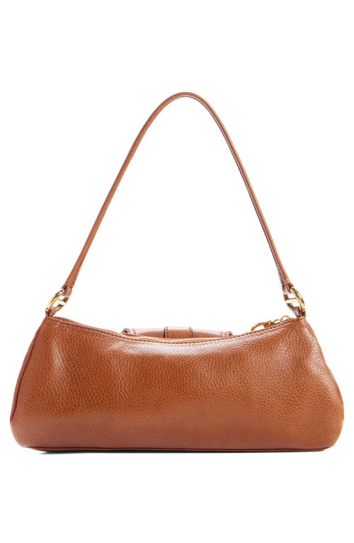 Shop Chloé The 99 Leather Shoulder Bag In Clay Brown 26m