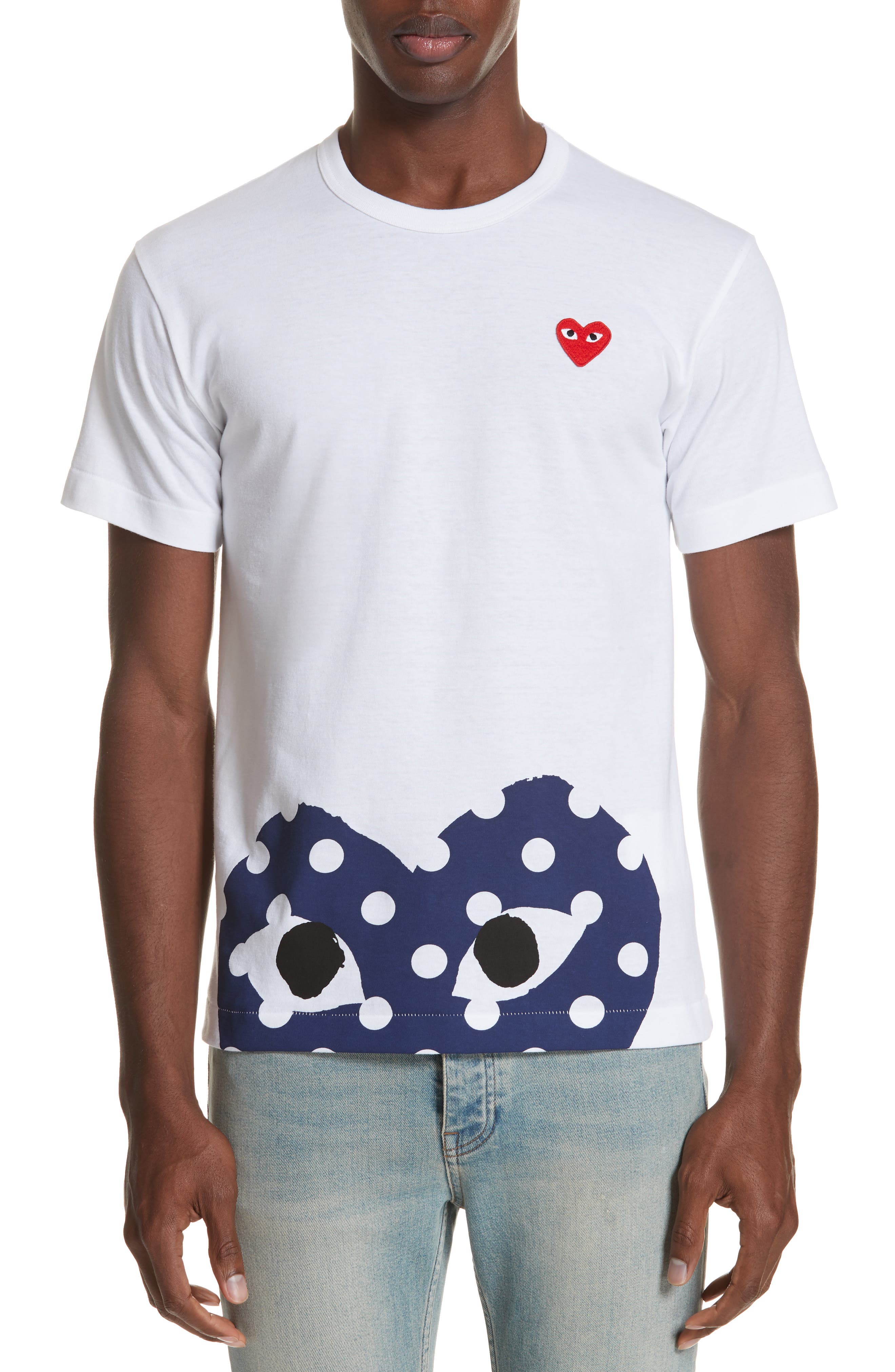 heart polka dot shirt