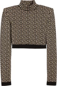 Balmain Monogram Jacquard Sweater