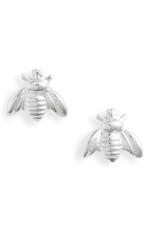 Beatriz Bee Stud Earrings in Silver