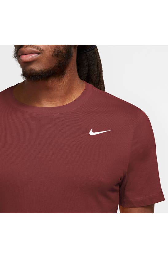 Shop Nike Dri-fit Training T-shirt In Dark Team Red