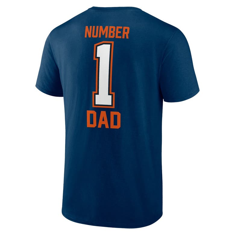 Shop Fanatics Branded Navy Chicago Bears Father's Day T-shirt